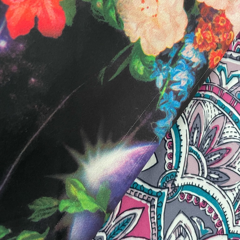 Floral Satin Finish Bomber Jacket - Picture 14 of 14